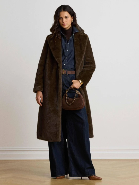 Zdjęcie produktu LAUREN RALPH LAUREN Futro Reefer brązowy