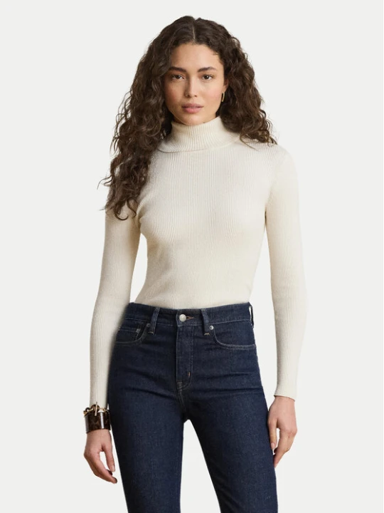 Zdjęcie produktu LAUREN RALPH LAUREN Golf 200B22258001 Kremowy Slim Fit