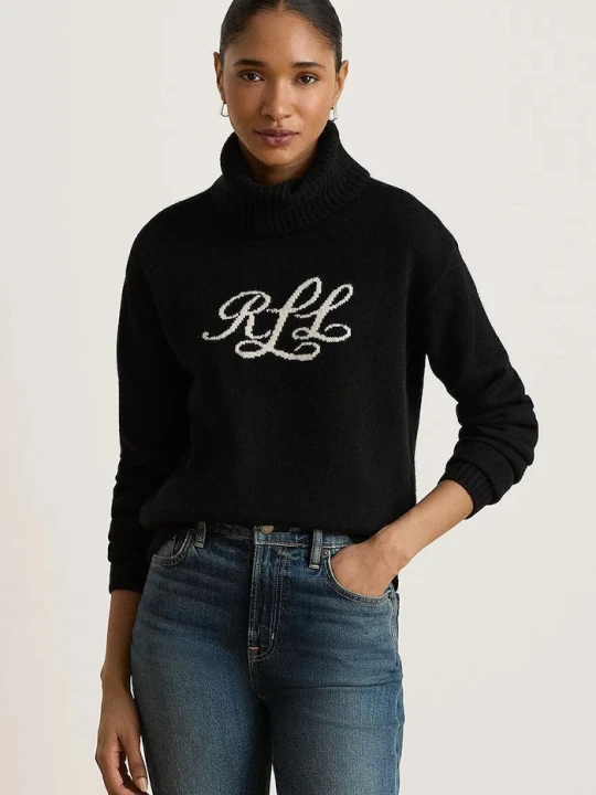 Zdjęcie produktu Lauren Ralph Lauren golf damski kaszmirowy czarny