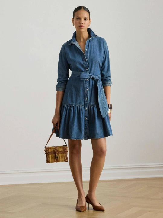 Zdjęcie produktu LAUREN RALPH LAUREN Jeansowa sukienka niebieski