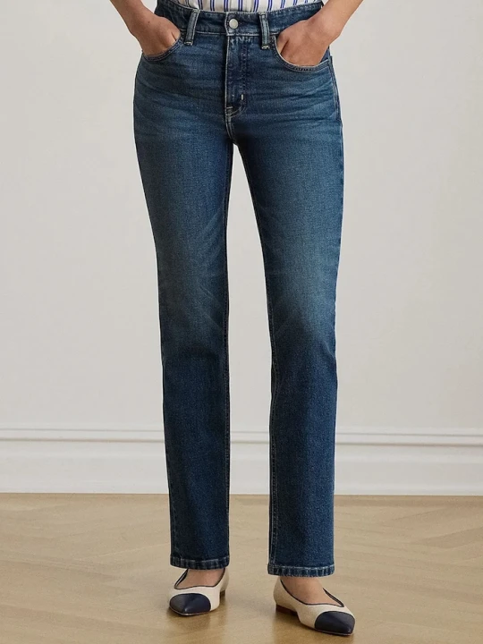Zdjęcie produktu Lauren Ralph Lauren Jeansy straight damskie niebieski