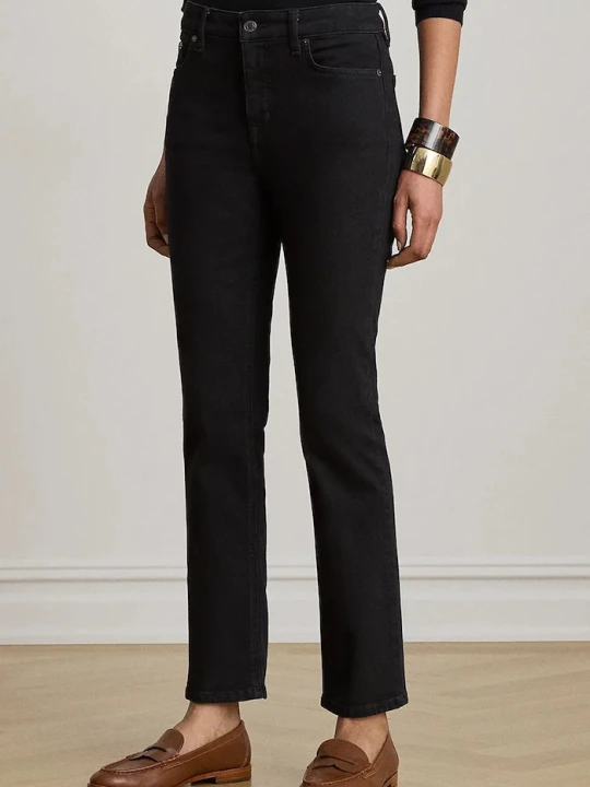 Zdjęcie produktu Lauren Ralph Lauren jeansy straight damskie czarny