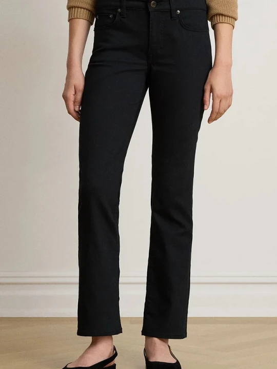 Zdjęcie produktu Lauren Ralph Lauren jeansy straight damskie czarny
