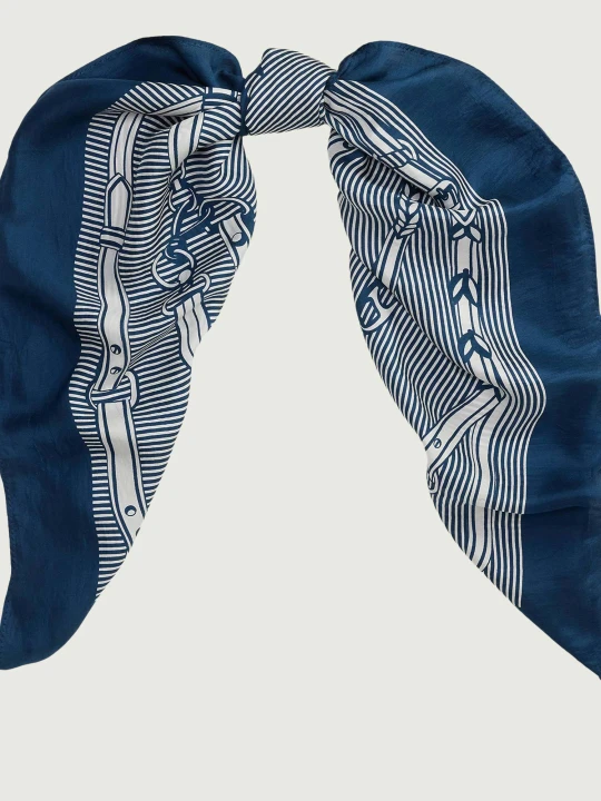Zdjęcie produktu LAUREN RALPH LAUREN Jedwabna chusta granatowy
