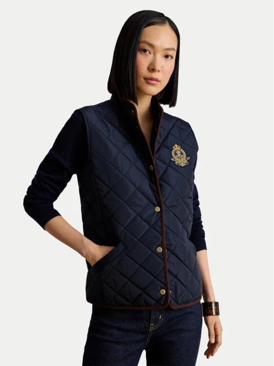 Zdjęcie produktu LAUREN RALPH LAUREN Bezrękawnik 297P18068004 Granatowy Regular Fit