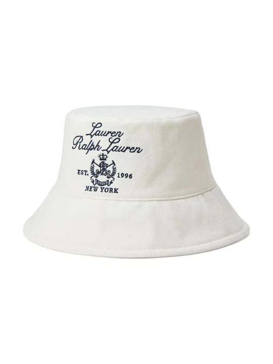 Zdjęcie produktu Lauren Ralph Lauren kapelusz bawełniany biały