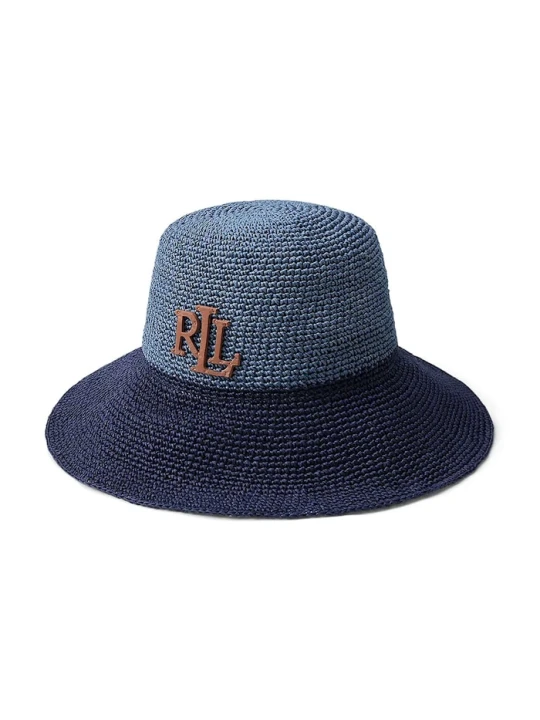 Zdjęcie produktu Lauren Ralph Lauren kapelusz damski bawełniany granatowy