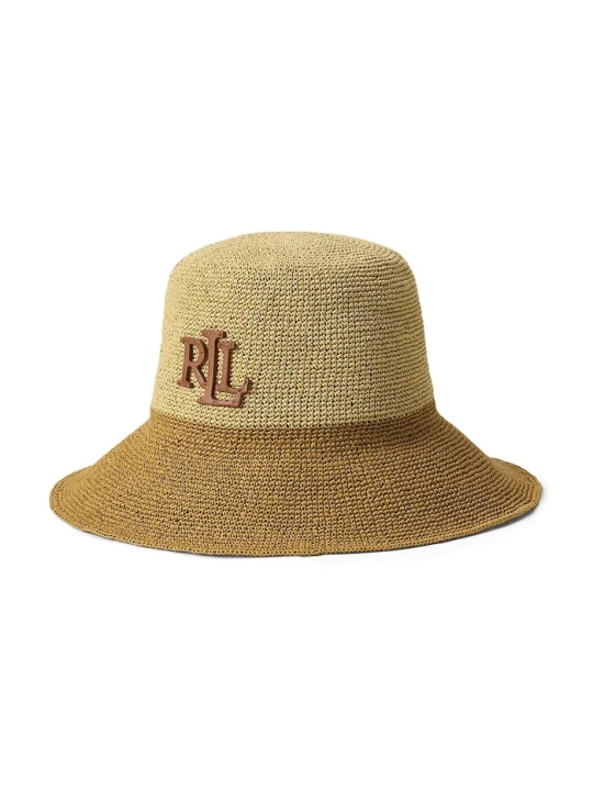 Zdjęcie produktu Lauren Ralph Lauren kapelusz damski bawełniany brązowy