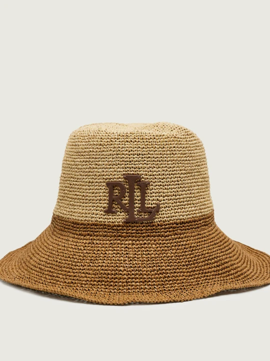 Zdjęcie produktu LAUREN RALPH LAUREN Kapelusz | z dodatkiem skóry beżowy