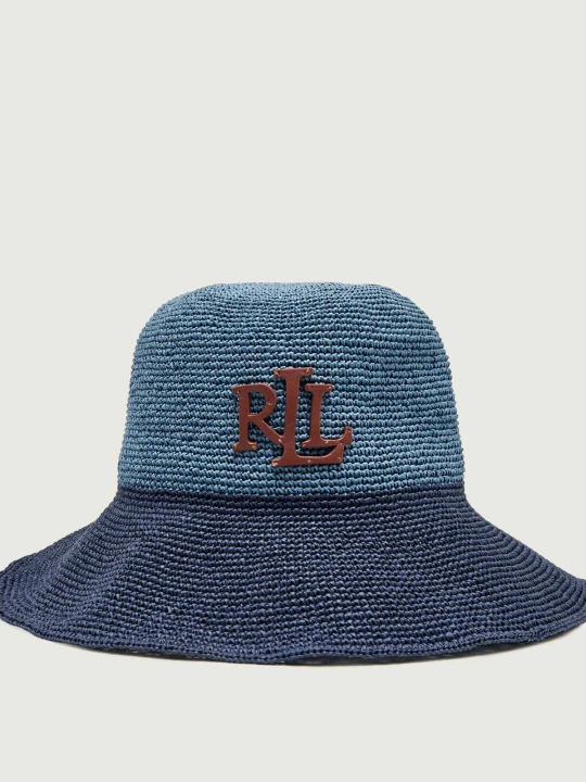 Zdjęcie produktu LAUREN RALPH LAUREN Kapelusz | z dodatkiem skóry granatowy