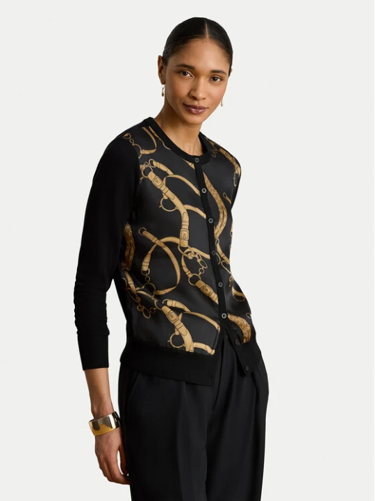 Zdjęcie produktu LAUREN RALPH LAUREN Kardigan 200P13977001 Czarny Regular Fit