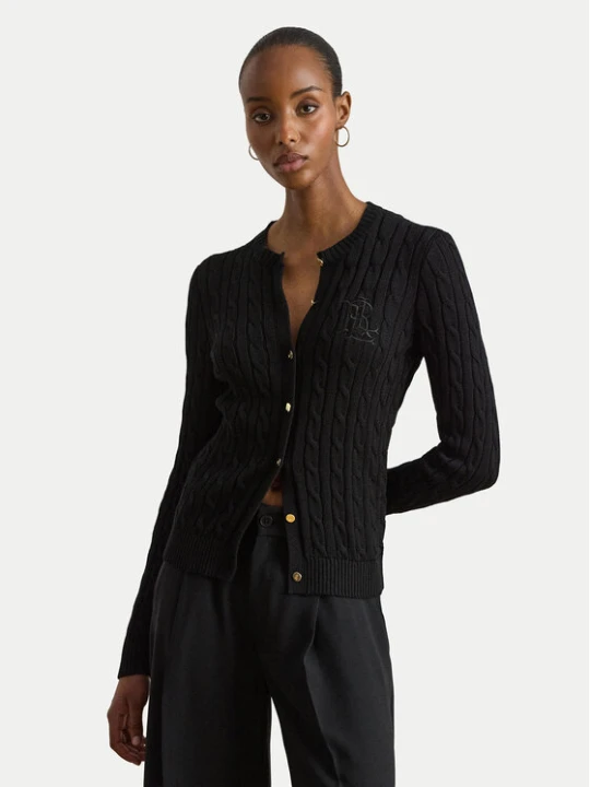 Zdjęcie produktu LAUREN RALPH LAUREN Kardigan 200P14040003 Czarny Regular Fit