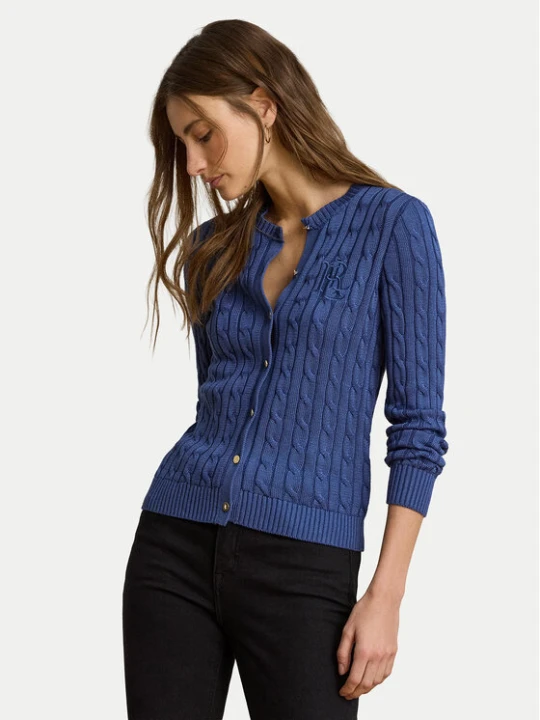 Zdjęcie produktu LAUREN RALPH LAUREN Kardigan 200P14040502 Fioletowy Regular Fit
