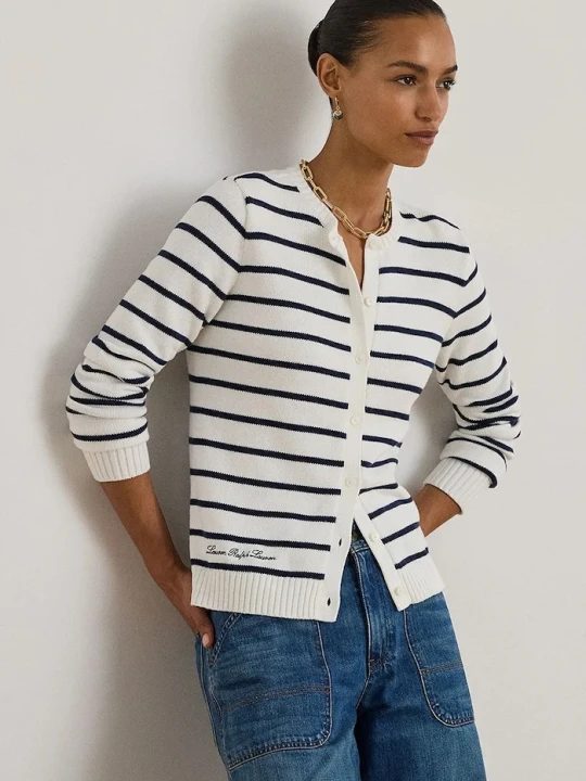 Zdjęcie produktu Lauren Ralph Lauren kardigan bawełniany granatowy