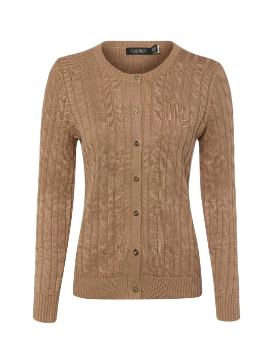 Zdjęcie produktu Lauren Ralph Lauren Kardigan Kobiety Bawełna brązowy