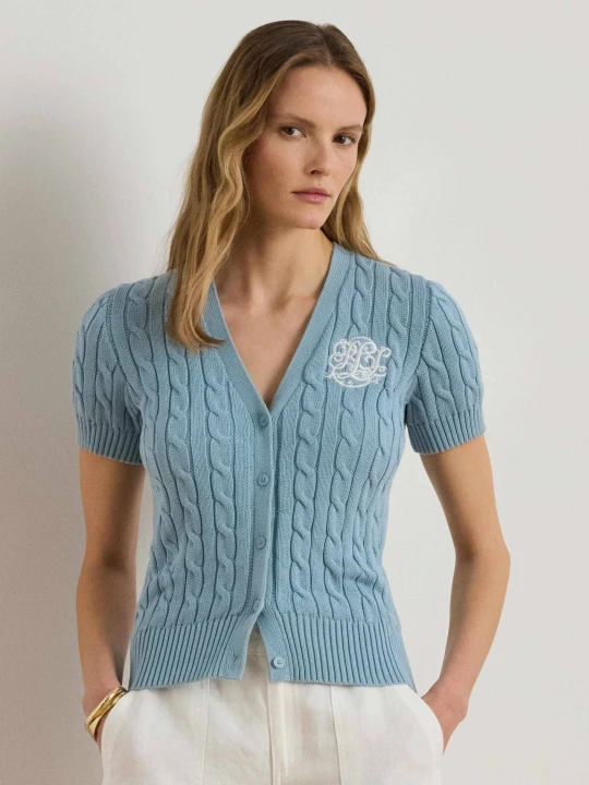 Zdjęcie produktu LAUREN RALPH LAUREN Kardigan | Slim Fit błękitny