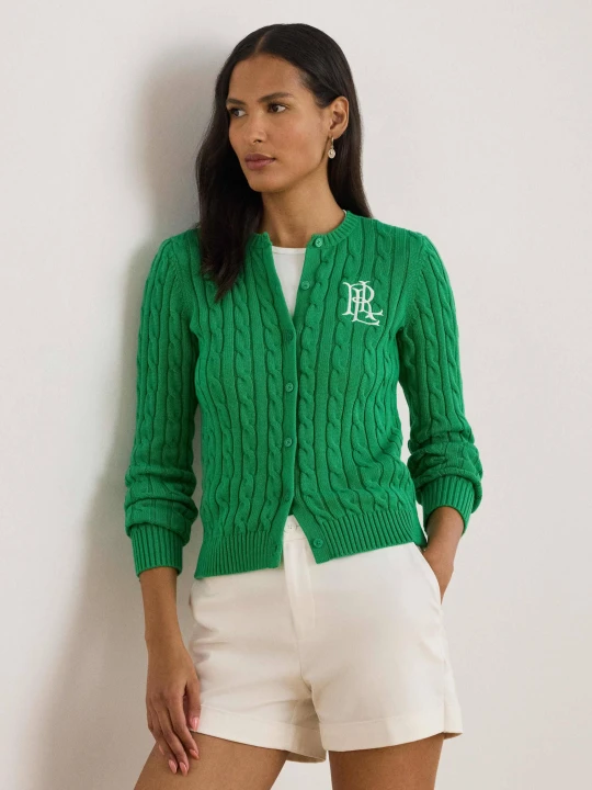 Zdjęcie produktu LAUREN RALPH LAUREN Kardigan | Slim Fit zielony