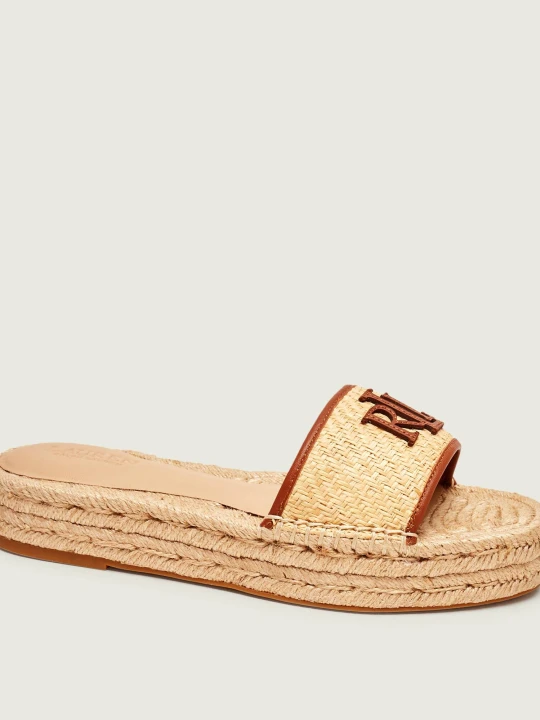 Zdjęcie produktu LAUREN RALPH LAUREN Klapki Polly | z dodatkiem skóry beżowy