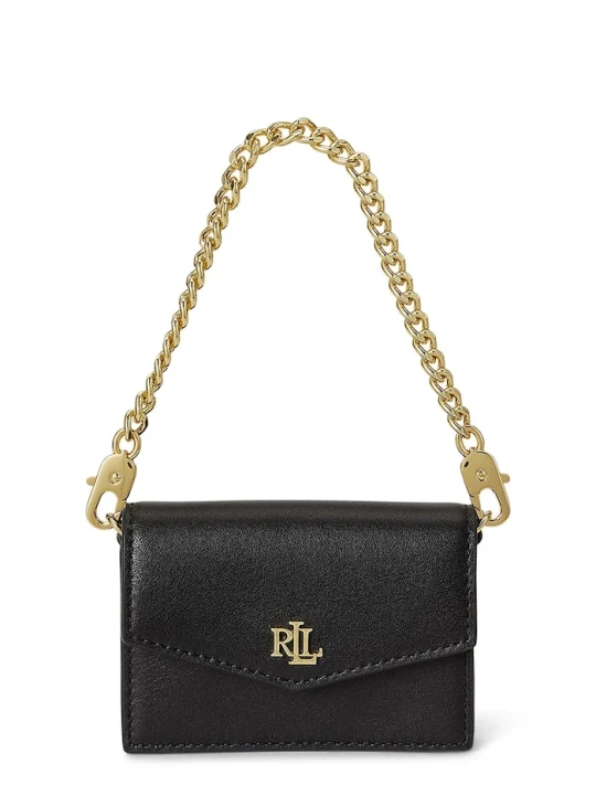 Zdjęcie produktu Lauren Ralph Lauren kopertówka damska skórzana czarny
