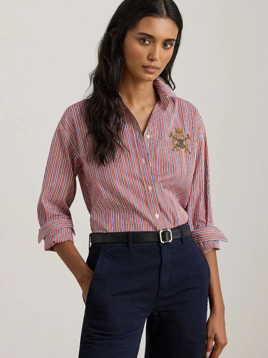 Zdjęcie produktu Lauren Ralph Lauren koszula bawełniana pomarańczowy