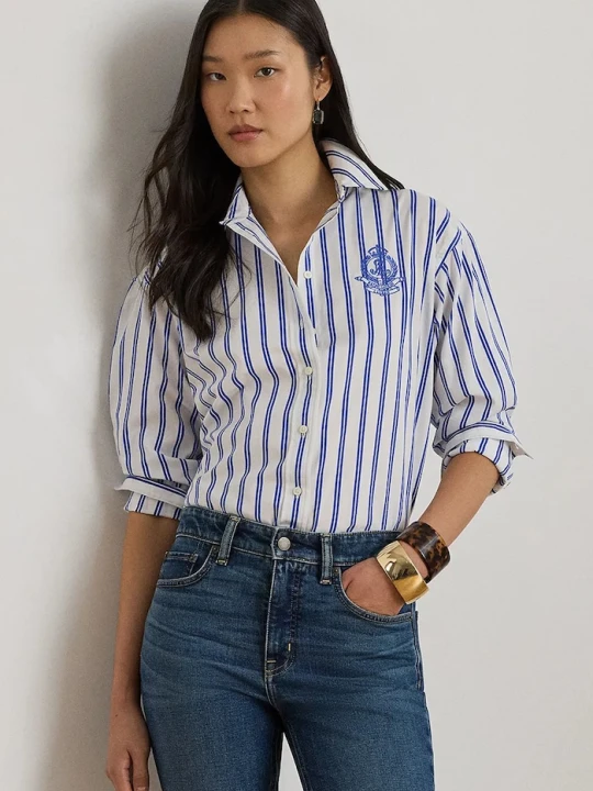 Zdjęcie produktu Lauren Ralph Lauren koszula damska bawełniana niebieski