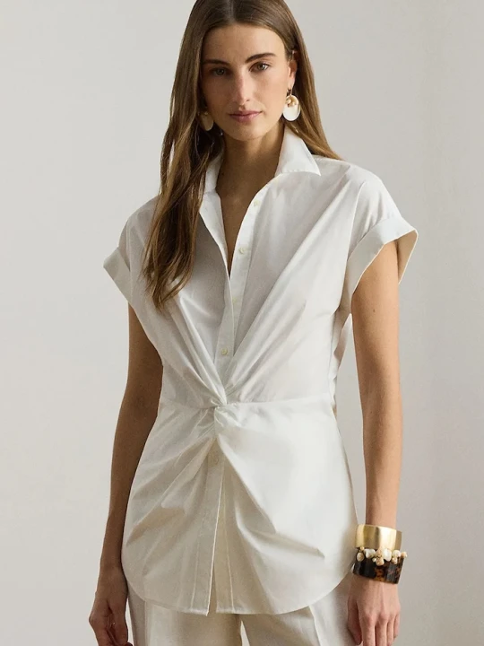 Zdjęcie produktu Lauren Ralph Lauren koszula damska bawełniana biały
