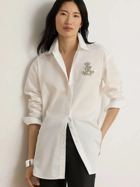 Zdjęcie produktu Lauren Ralph Lauren koszula damska bawełniana biały