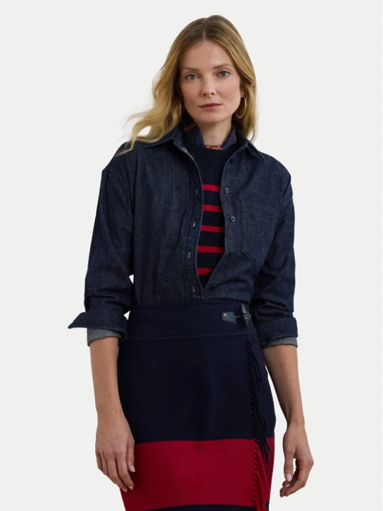 Zdjęcie produktu LAUREN RALPH LAUREN Koszula jeansowa 200957620 Granatowy Relaxed Fit