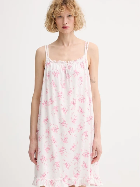 Zdjęcie produktu Lauren Ralph Lauren koszula nocna damska z wiskozy biały