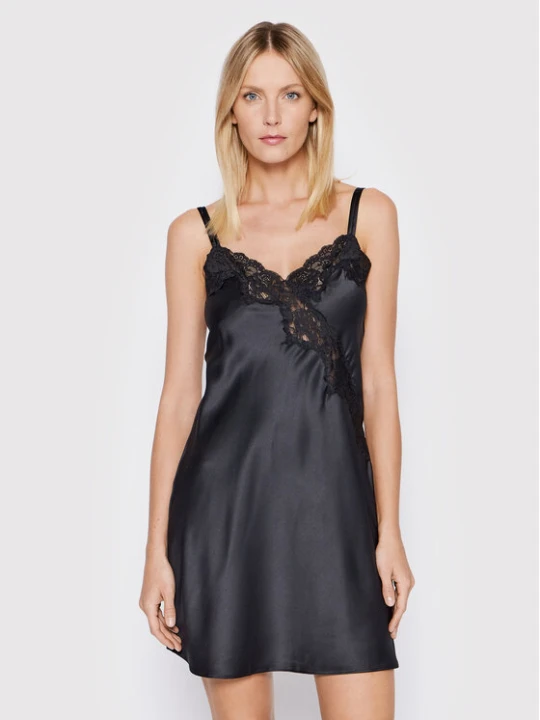 Zdjęcie produktu Lauren Ralph Lauren Koszula nocna ILN31684 Czarny Regular Fit