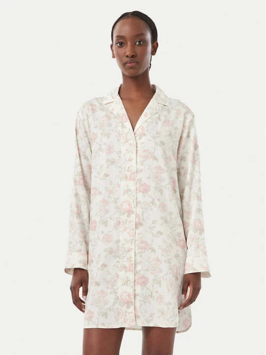 Zdjęcie produktu LAUREN RALPH LAUREN Koszula nocna ILN32535 Kremowy Regular Fit