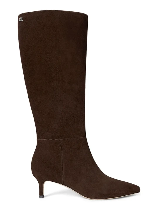 Zdjęcie produktu Lauren Ralph Lauren kozaki zamszowe Mckay Tl Hl brązowy