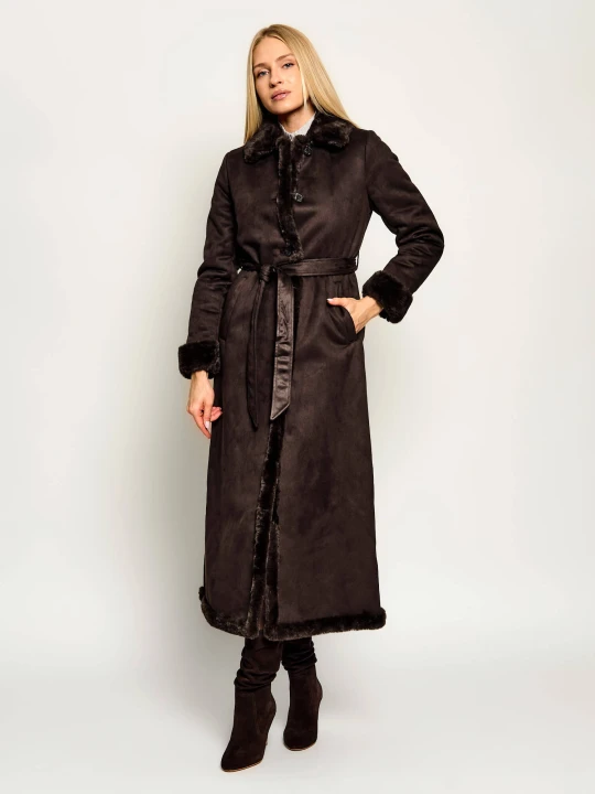 Zdjęcie produktu LAUREN RALPH LAUREN Kożuch | Regular Fit | shearling brązowy