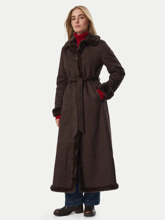 Zdjęcie produktu LAUREN RALPH LAUREN Kożuch sztuczny 297P23461001 Brązowy ciemny Regular Fit