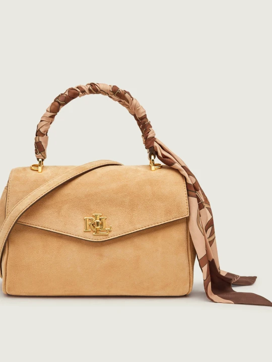 Zdjęcie produktu LAUREN RALPH LAUREN Kuferek + apaszka Farrah | zamsz beżowy