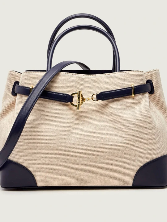 Zdjęcie produktu LAUREN RALPH LAUREN Kuferek Blaike | z dodatkiem skóry beżowy