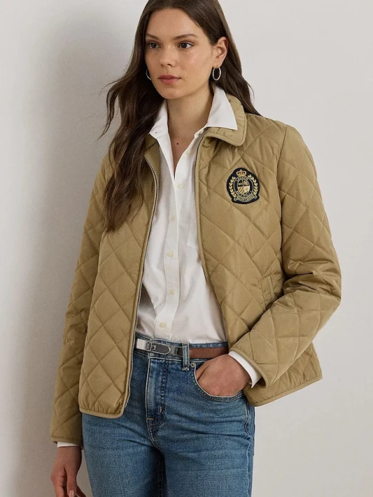 Zdjęcie produktu Lauren Ralph Lauren kurtka pikowana damska beżowy