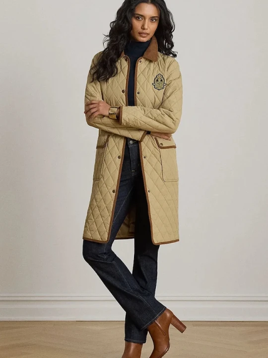 Zdjęcie produktu Lauren Ralph Lauren kurtka pikowana damska beżowy
