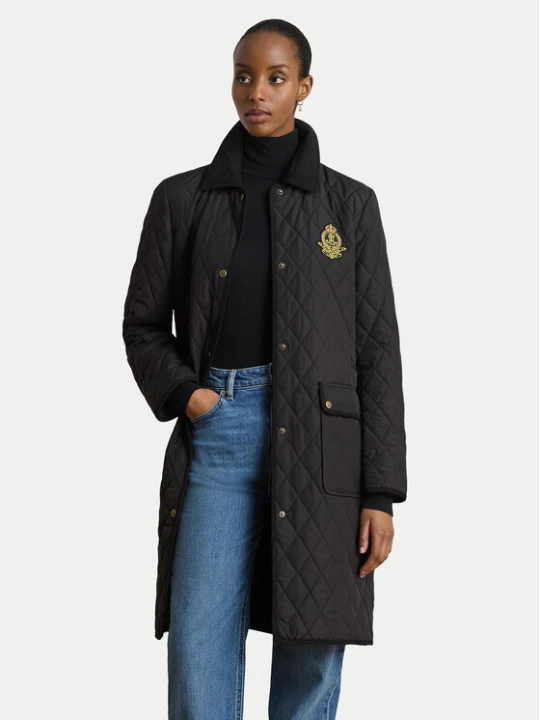 Zdjęcie produktu LAUREN RALPH LAUREN Kurtka przejściowa Crested 3 / 4 Quilt 297P18059001 Czarny Regular Fit