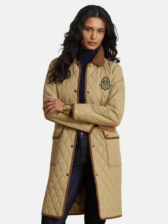 Zdjęcie produktu LAUREN RALPH LAUREN Kurtka przejściowa Crested 3 / 4 Quilt 297P18059002 Beżowy Regular Fit