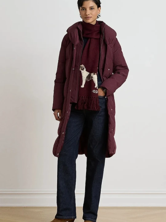 Zdjęcie produktu Lauren Ralph Lauren kurtka puchowa damska bordowy