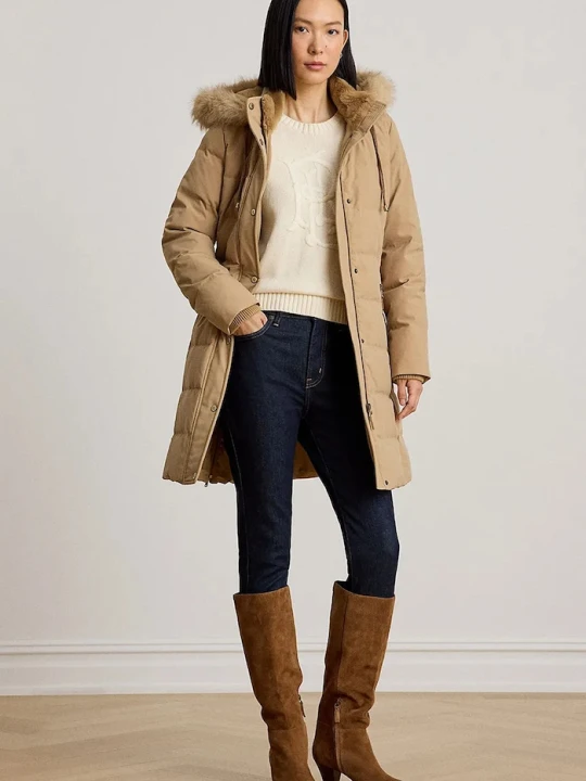 Zdjęcie produktu Lauren Ralph Lauren kurtka puchowa damska brązowy