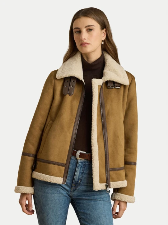 Zdjęcie produktu LAUREN RALPH LAUREN Kurtka z imitacji skóry 297P04122002 Brązowy Regular Fit