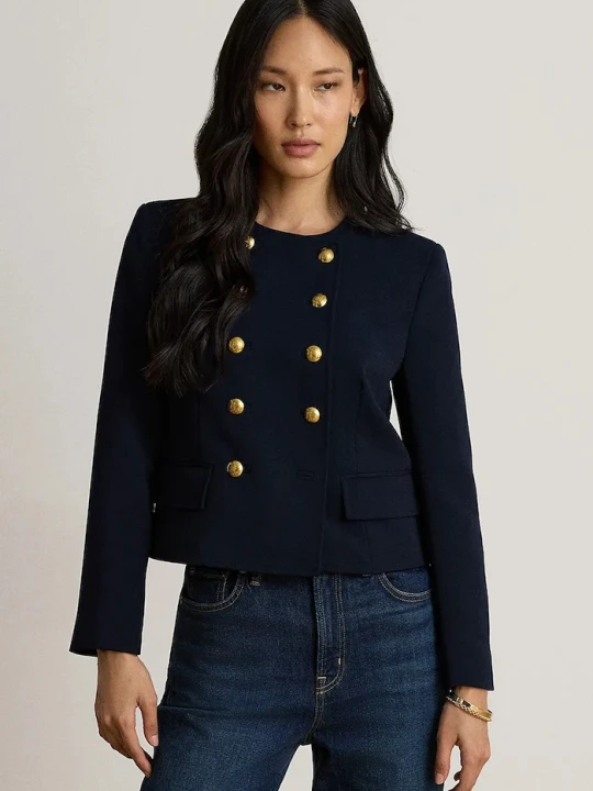 Zdjęcie produktu Lauren Ralph Lauren marynarka dwurzędowa damska granatowy