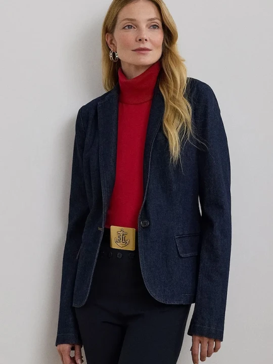 Zdjęcie produktu Lauren Ralph Lauren marynarka jeansowa niebieski
