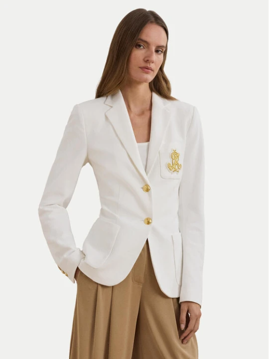 Zdjęcie produktu Lauren Ralph Lauren Marynarka Spsu20 200797305 Biały Regular Fit