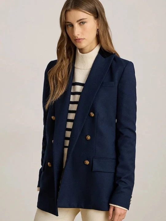 Zdjęcie produktu Lauren Ralph Lauren marynarka wełniana granatowy