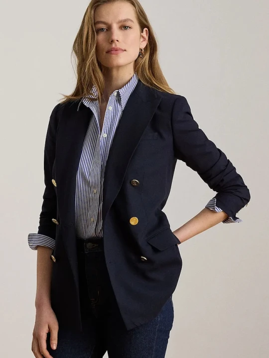 Zdjęcie produktu Lauren Ralph Lauren marynarka wełniana granatowy