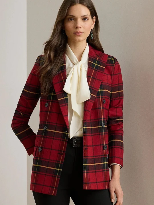 Zdjęcie produktu Lauren Ralph Lauren marynarka z dodatkiem wełny czerwony