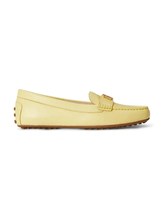 Zdjęcie produktu Lauren Ralph Lauren mokasyny damskie skórzane Barnsbury żółty